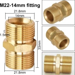 20m High Pressure Washer Extension Hose M22-14mm Female Thread Water Pipe 5800PSI