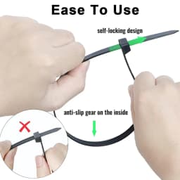 100Pcs Reusable Nylon Self Locking Cable Ties Adjustable Plastic Wire Fastening Straps For Home Office