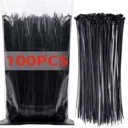 100Pcs Reusable Nylon Self Locking Cable Ties Adjustable Plastic Wire Fastening Straps For Home Office