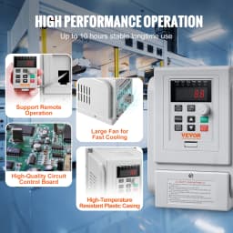 SucceBuy 2.2 KW VFD Inverter Variable Frequency Drive Converter AC 220V 3P Output Speed Controller for Water Pump Motor CNC