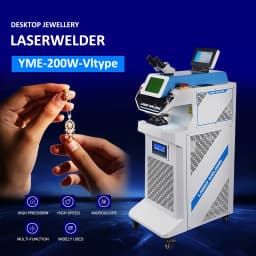 200W Laser Spot Welder Jewelry Laser Welding Machine for Metal Gold Silver Jewelry with CCD Red Light Position