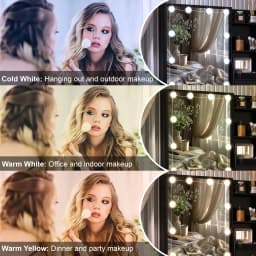 Dressing Table LED Makeup Mirror Make up Set Vanity Desk With 4 Drawers Lighted