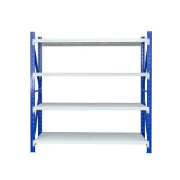 Heavy Duty 2Mx2M Warehouse Shelving Garage Storage Rack Adjustable Metal Organizer Stand Industrial Utility Rack for Home Shop Warehouse