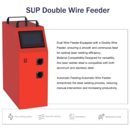 3000W Raycus Laser Welder with Dual Wire Feeder Machine 4 in 1 Laser Welding Cleaning Cutting Machine Handheld for Metal