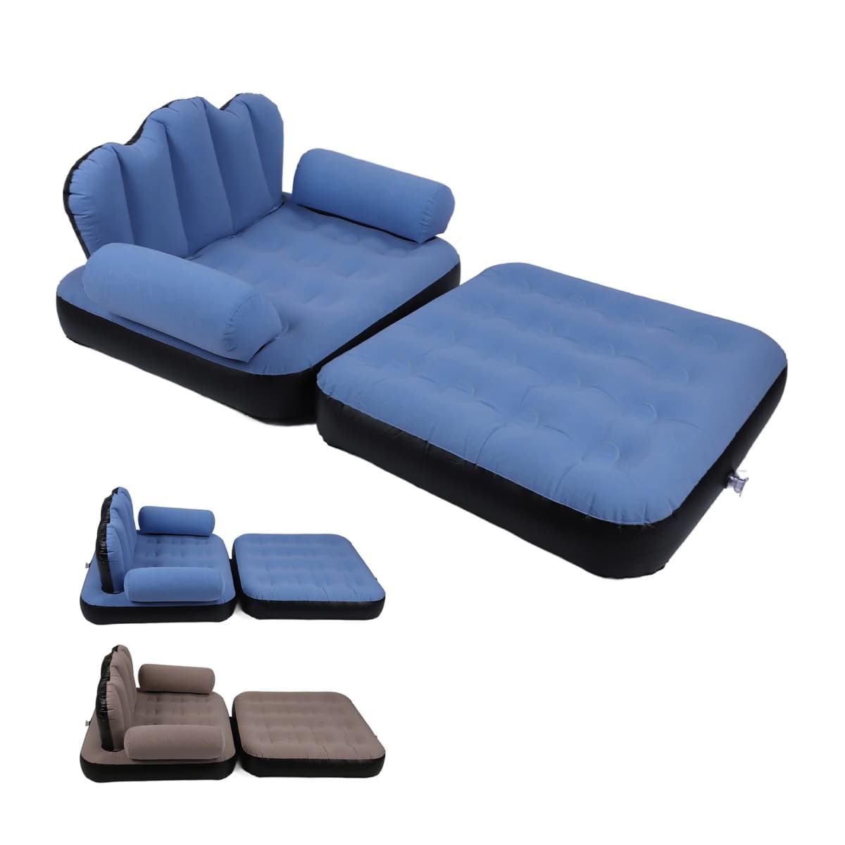 Inflatable Sofa Chair Dual Purpose Inflatable Sofa Chair Folding Inflatable Sofa Bed and Inflatable Chair for Indoor Outdoor