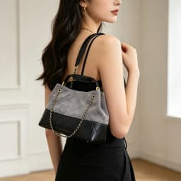 Women's Autumn Winter New Style Small Square Chain Tote Bag Commuter Basket Pattern Matching Color Briefcase Handbag Luxury bag