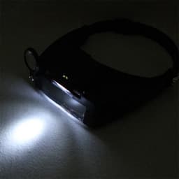 Headband Headset Head LED Lamp Light Jeweler Magnifier Magnifying Glass Loupes