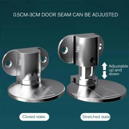 Magnetic Door Stopper Anti-Collision Adjustable Door Floor Stop Holder Catch