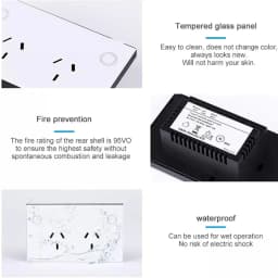 Melery Zigbee Tuya Smart AU Wall Socket Electrical Outlet Power Monitoring Touch Sensor Switch Wireless Remote Alexa Google Home