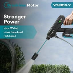 YOFIDRA 220Bar Brushless High Pressure Car Washer Gun 3 Gear Electric Washing Water Wash Spray Gun For Makita 21V Battery Pin