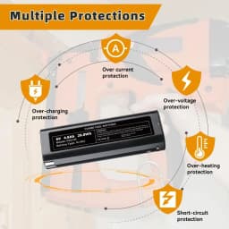 1/2/4Pcs 4.8Ah 6V Ni-MH Battery Replace for Paslode 6V Battery Pin Compatible with 404717 B20544E 404400 900400 900420 900600