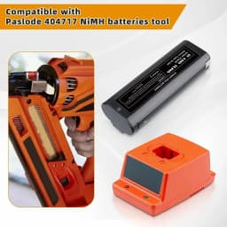 1/2/4Pcs 4.8Ah 6V Ni-MH Battery Replace for Paslode 6V Battery Pin Compatible with 404717 B20544E 404400 900400 900420 900600