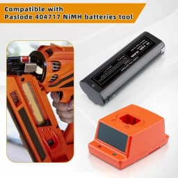 1/2/4Pcs 4.8Ah 404717 Replace for Paslode 6V B20544E B20720 404400 900400 Ni-MH Battery Pin Compatible with Cordless Power Tools
