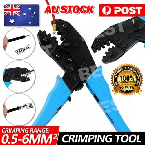 Cable Crimper Electrical Ferrule Ratchet Wire Plier Crimping Tool
