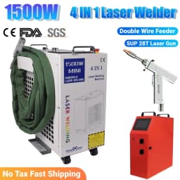 2000W KPL 4 IN 1 Fiber Laser Welding Cutting Cleaning Machine Upgrade SUP 28T Handheld Laser Welder Double Wire Feeder for Metal