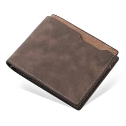 Men's Wallet Leather Billfold Slim Hipster Cowhide Credit Card/ID Holders Inserts Coin Purses Luxury Business Foldable Purse