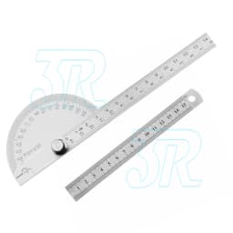 Stainless Steel 0-180 Protractor Angle Finder Arm Measuring Gauge Ruler Tool AU