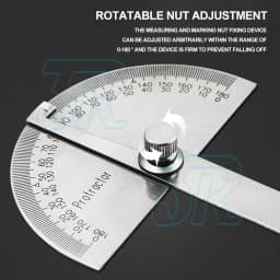 Stainless Steel 0-180 Protractor Angle Finder Arm Measuring Gauge Ruler Tool AU