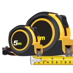 5/10m Measuring Tape Measure Steel Ruler Rule Lock Rubber Grip Metric and Inch