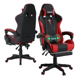 Gaming Chair Home Office Ergonomic 2-Point Massage Reclining Computer Chair