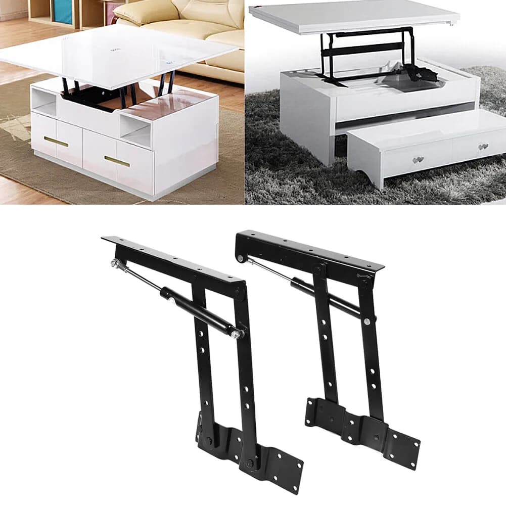 2pcs Lift Up Coffee Table Mechanism Hardware Lift Frame Furniture Hydraulic Hinge