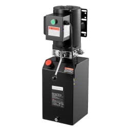 SucceBuy Hydraulic Pump Power Unit 10 Qt/15 Qt Single Acting Hydraulic Unit 6.3 L/min Oil Flow for Dump Truck Auto Repair Garage