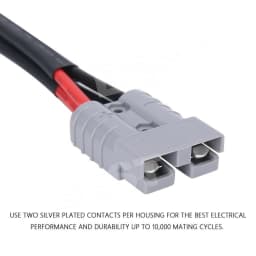 50 Amp Genuine Anderson Plug Connector Double Y Adapter 6mm Automotive Cable New