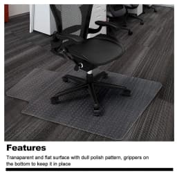 Office Home Chairmat Chair Mat PVC For Carpet Soft Floor Protector Computer Work 120x90CM Clear PVC Desk Chair Mat