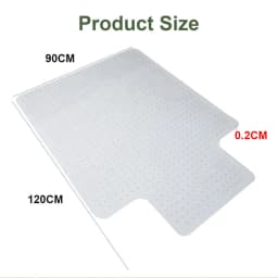 Office Home Chairmat Chair Mat PVC For Carpet Soft Floor Protector Computer Work 120x90CM Clear PVC Desk Chair Mat