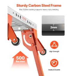 SucceBuy Foldable Welding Table 500 LBS Capacity Welding Workbench 4-Level Adjustable Height Carbon Steel Work Table for Repair