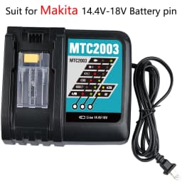 VANON DC18RC Rapid Car 14.4V-18V Battery Charger Replace for Makita BL1850 BL1840B BL1820 BL1815 BL1890 Cordles Tool Battery pin