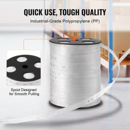 SucceBuy Polyester Pull Tape Mule Flat Rope Printed Webbing Cable Pulling Tape for Packaging Gardening Electrical Conduit Work