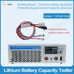 120V 50A High Current Battery Pack Aging Detection and Discharge Instrument Lithium Lead-Acid/LFP/NCM Battery Capacity Tester