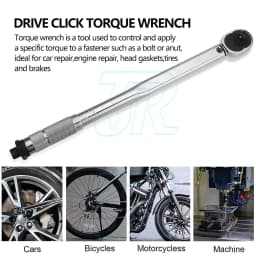 Torque Wrench 1/4'' Drive Click Bike Tool 5-25nm Ratchet Hand Spanner Repair Key