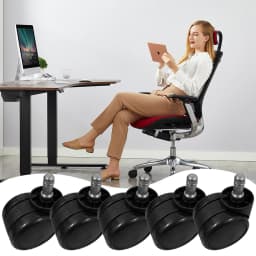 5PCS Universal Rolling Casters Multi-Purpose Small Rolling Caster Set Mute Swivel Caster Replacemen Furniture Wheels Roller