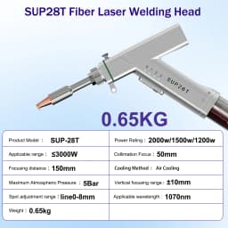 2000W Fiber Laser Welding Machine 4 IN 1 1500W 2000W Laser Welder for Metal Welding Cutting Cleaning SUP28T Welding 220V