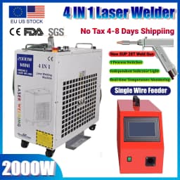 2000W 4 IN 1 Fiber Laser Welding Soldering Cutting Machine New Upgrade SUP 28T Weld Gun Handheld Laser Welder for All Metal