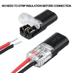 10-50X 12V Wire Cable Snap Plug in Connector Terminal Connections Joiners Car Auto