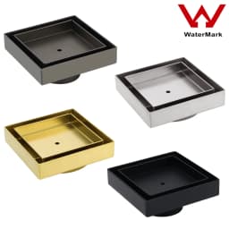 **Sydney Stocks** KYLINS SUS304 100/150/200mm Tile Insert Shower Grate Floor Drain Outlet Waste Brushed Gold Black Gun Metal