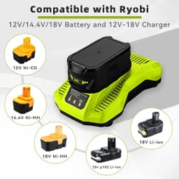 P117 18V 100% New MAX Battery Charger Replace for Ryobi P102 P104 P105 P106 P108 Tool Battery pin