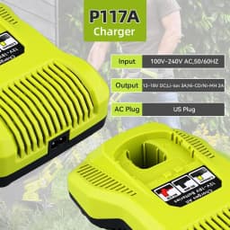 P117 18V 100% New MAX Battery Charger Replace for Ryobi P102 P104 P105 P106 P108 Tool Battery pin
