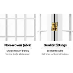 8 Panel White Room Divider Screen 348x179cm Folding Privacy Partition for Home Office Bedroom Living Room Decor
