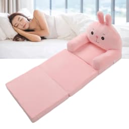【Kid】Cartoon Foldable Kids Sofa Comfortable Cute Shape Washable Humanize Kids Foldable Sofa Bed Wide Armrest for Bedroom