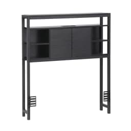 King Single Bed Headboard Storage Charging Station Black