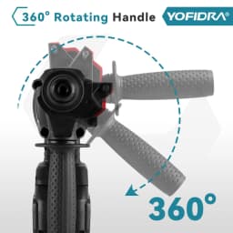 YOFIDRA 26mm Brushless Electric Hammer Drill Cordless Multifunctional Impact Drill Power Tools For Makita 18V Battery Pin