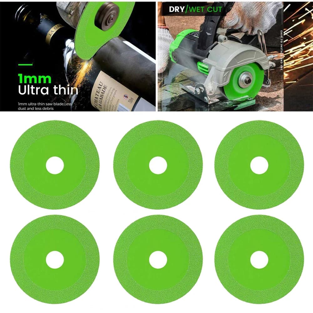 5PCS Diamond Saw Blade Angle Grinder Cutting Wheel Disc for Glass Ceramic 100MM AU