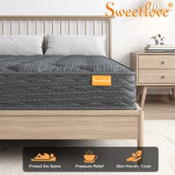 Sweetlove King Single Double Mattress Bed Innerspring High Density Foam 16cm Thick Tight Top Mattress