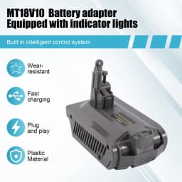 Battery Adapter For 18V Li- Battery Convert To For Dyson V10 Vacuum Cleaner MT18V10 Easy Install