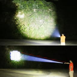 5PCS 900000LM COB LED Flashlight Zoom USB Rechargeable Camping Small Torch Lamp