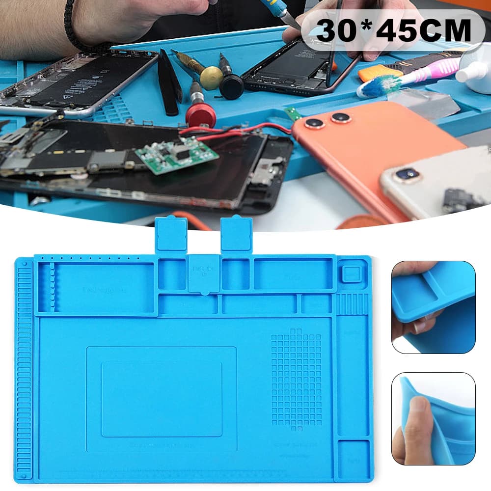 Large Electronics Repair 45*30cm Mat (JS16) Silicone Soldering Pad Work Station